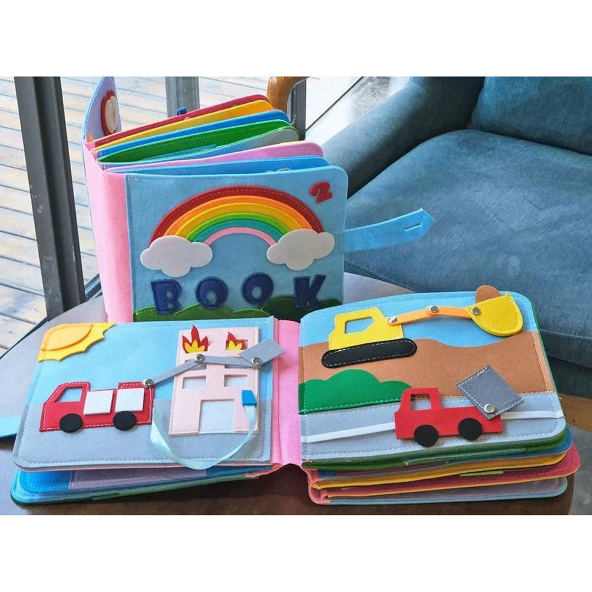 Interactive Montessori Felt Book For Kids With 16 Stories And Activities - Image 4