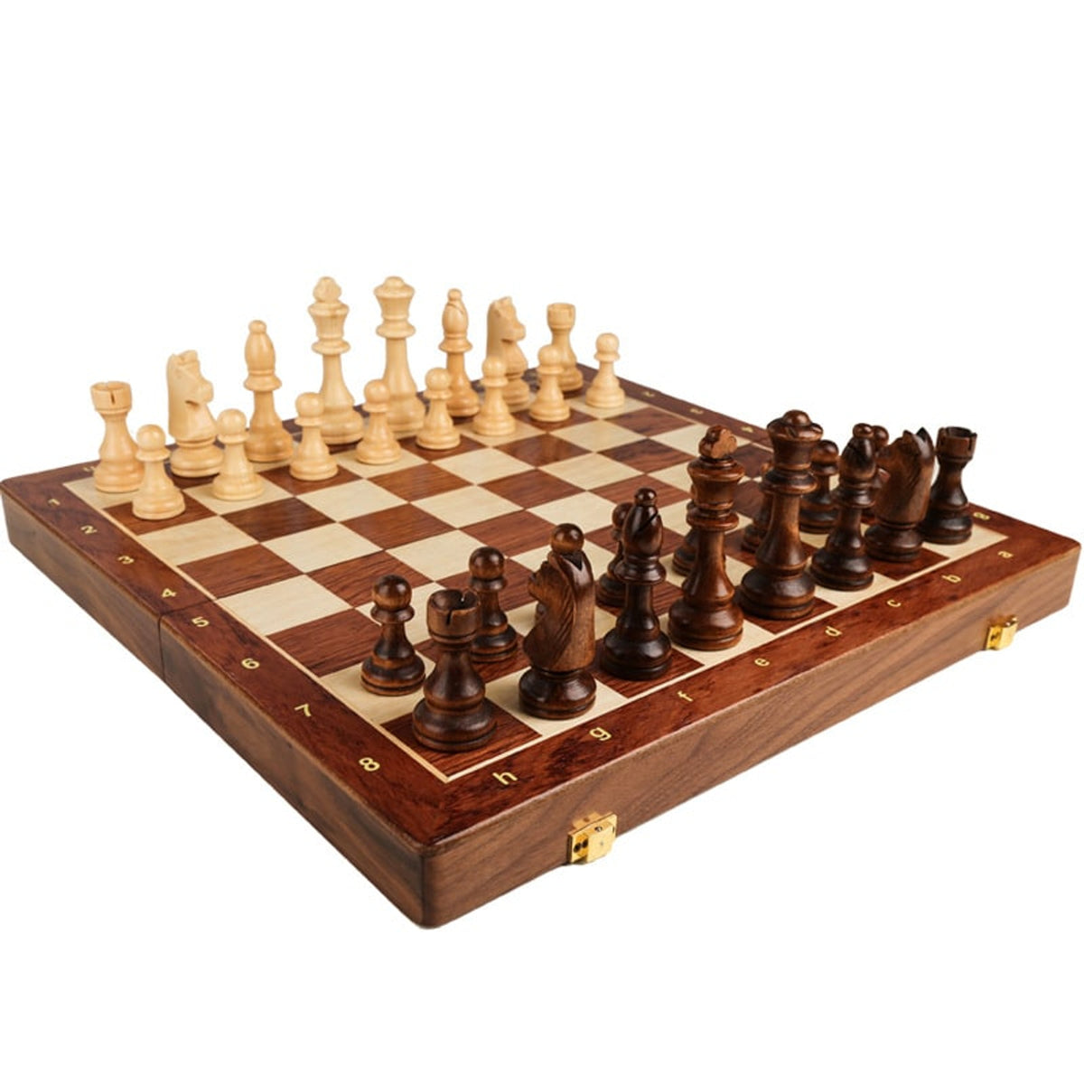 Large Solid Wood Folding Chess Set For Children - Image 5