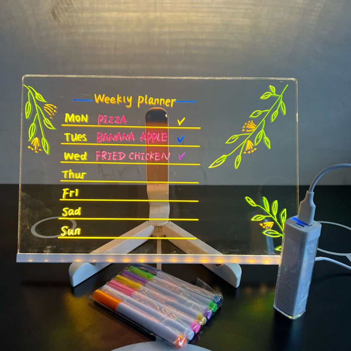 LED Drawing Board For Kids Reusable Illuminated Writing Tablet With Bright Backlight - Image 4