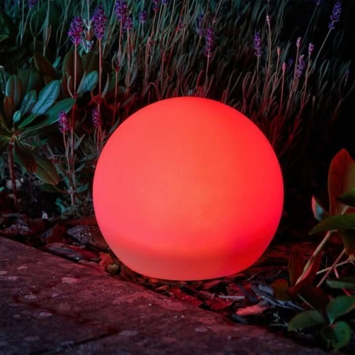 Solar LED Orb Light with Color Changing Glow