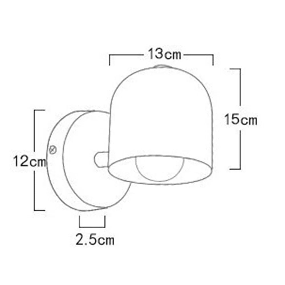 Modern Macaron Dome Wall Sconce with Glass