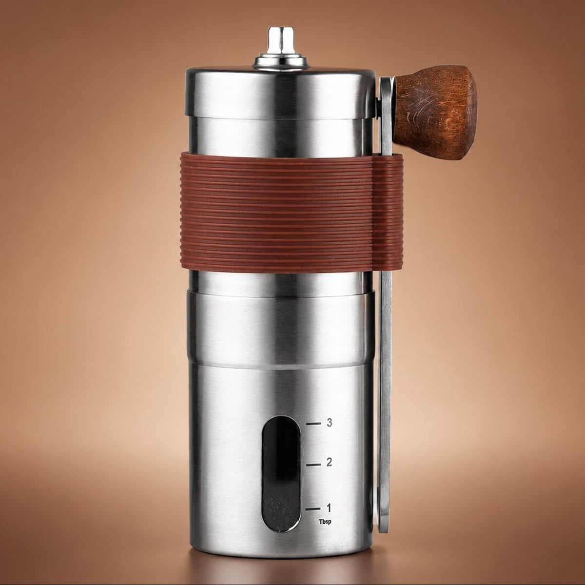 Manual Coffee Grinder With Foldable Crank And Adjustable Ceramic Burr For Travel And Home - Image 1