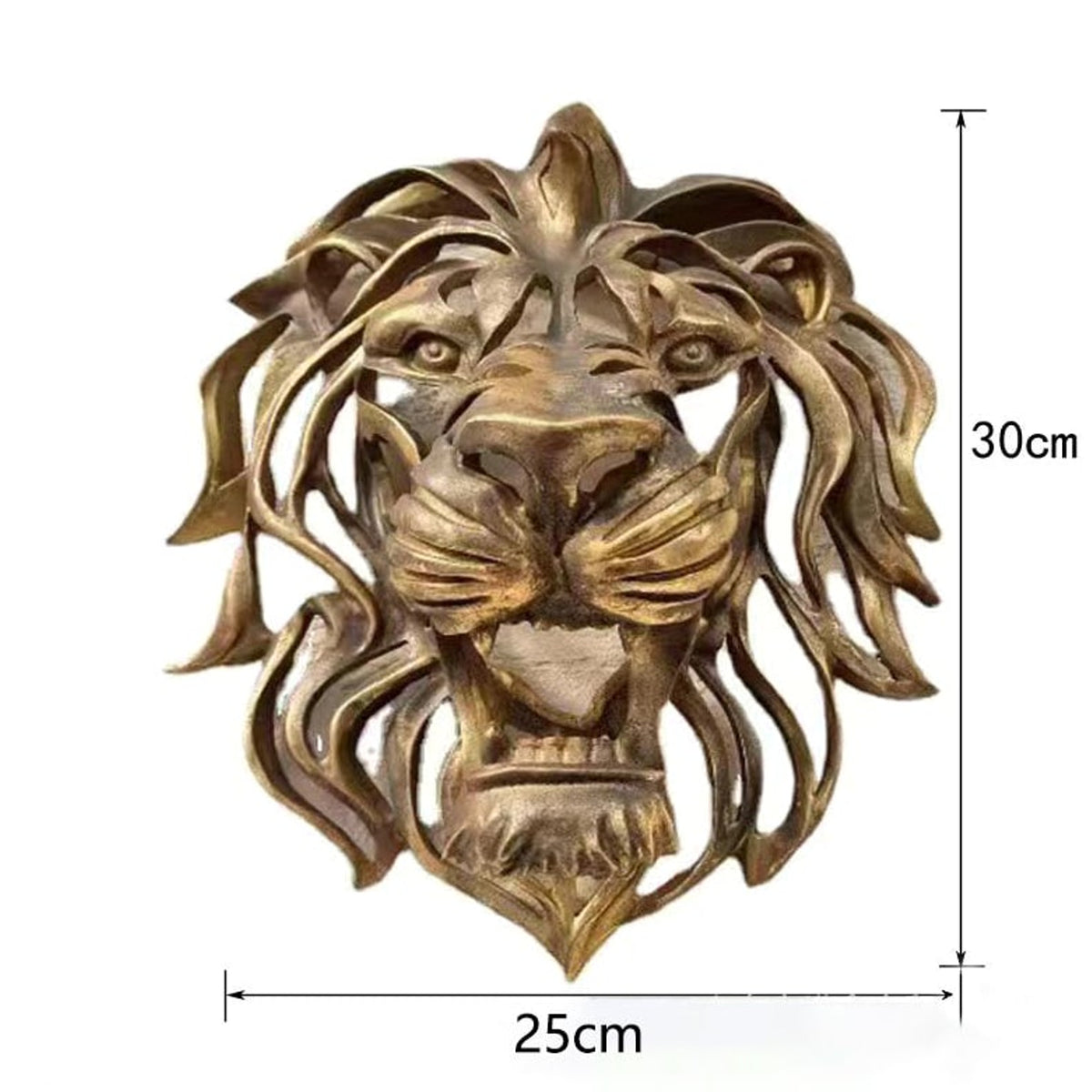 Metal Lion Head Wall Decoration Elegant And Strong Openwork Design For Indoor Or Outdoor Use - Image 9