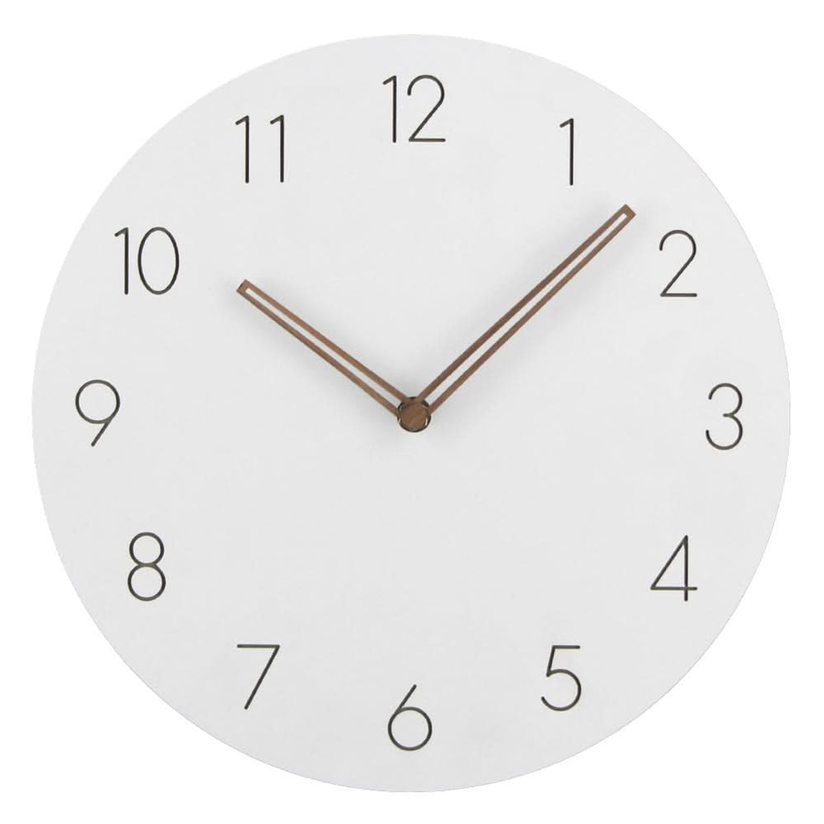 Modern Silent Round Mdf Wall Clock With Wood Hands - Image 7