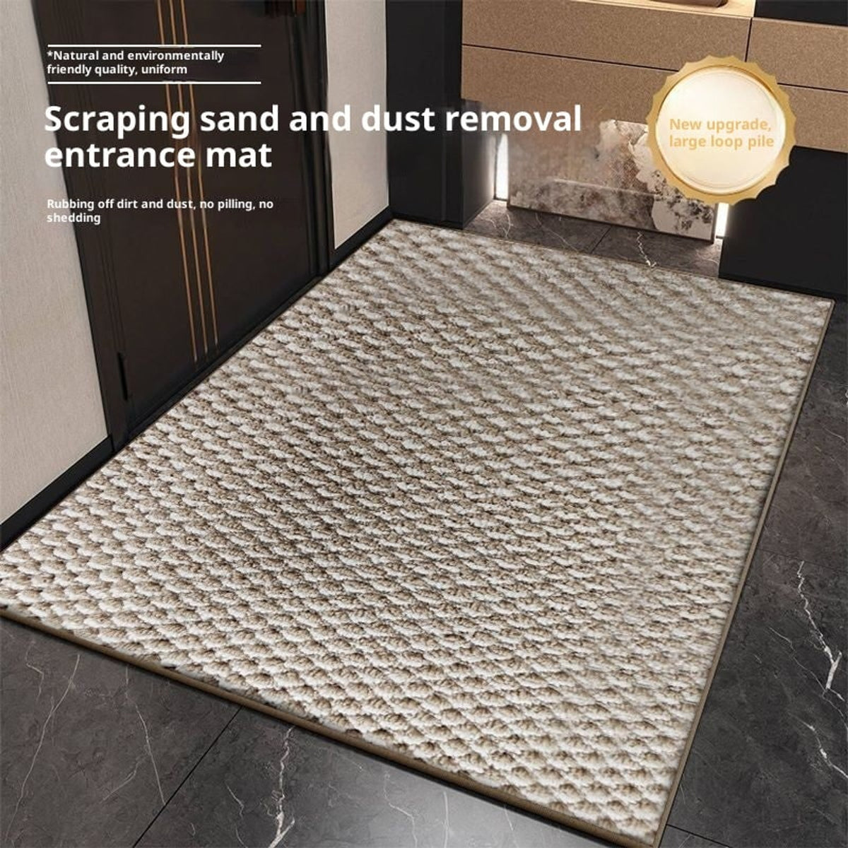 Non-Slip Absorbent Door Mat With Washable Woven Loop Pile Surface - Image 11