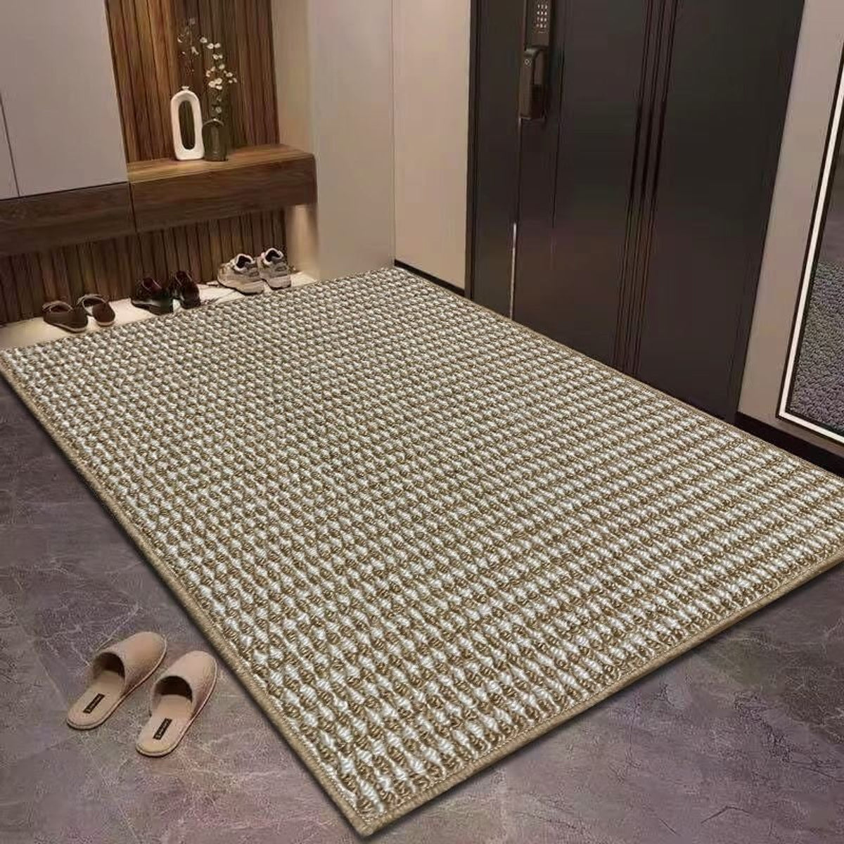 Non-Slip Absorbent Door Mat With Washable Woven Loop Pile Surface - Image 9