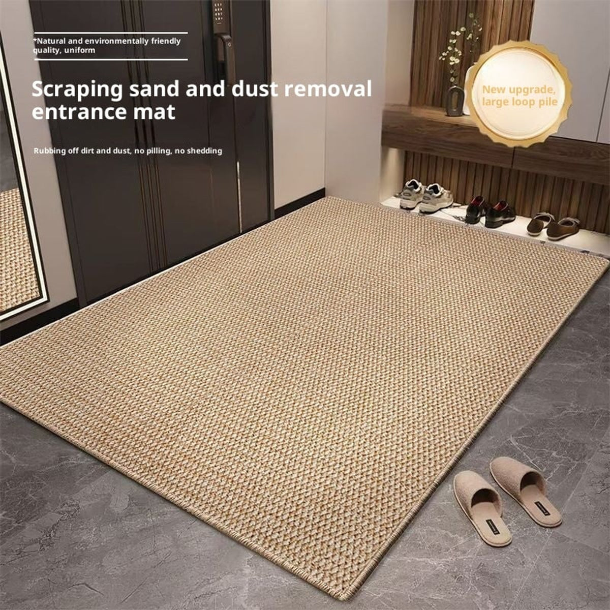 Non-Slip Absorbent Door Mat With Washable Woven Loop Pile Surface - Image 10