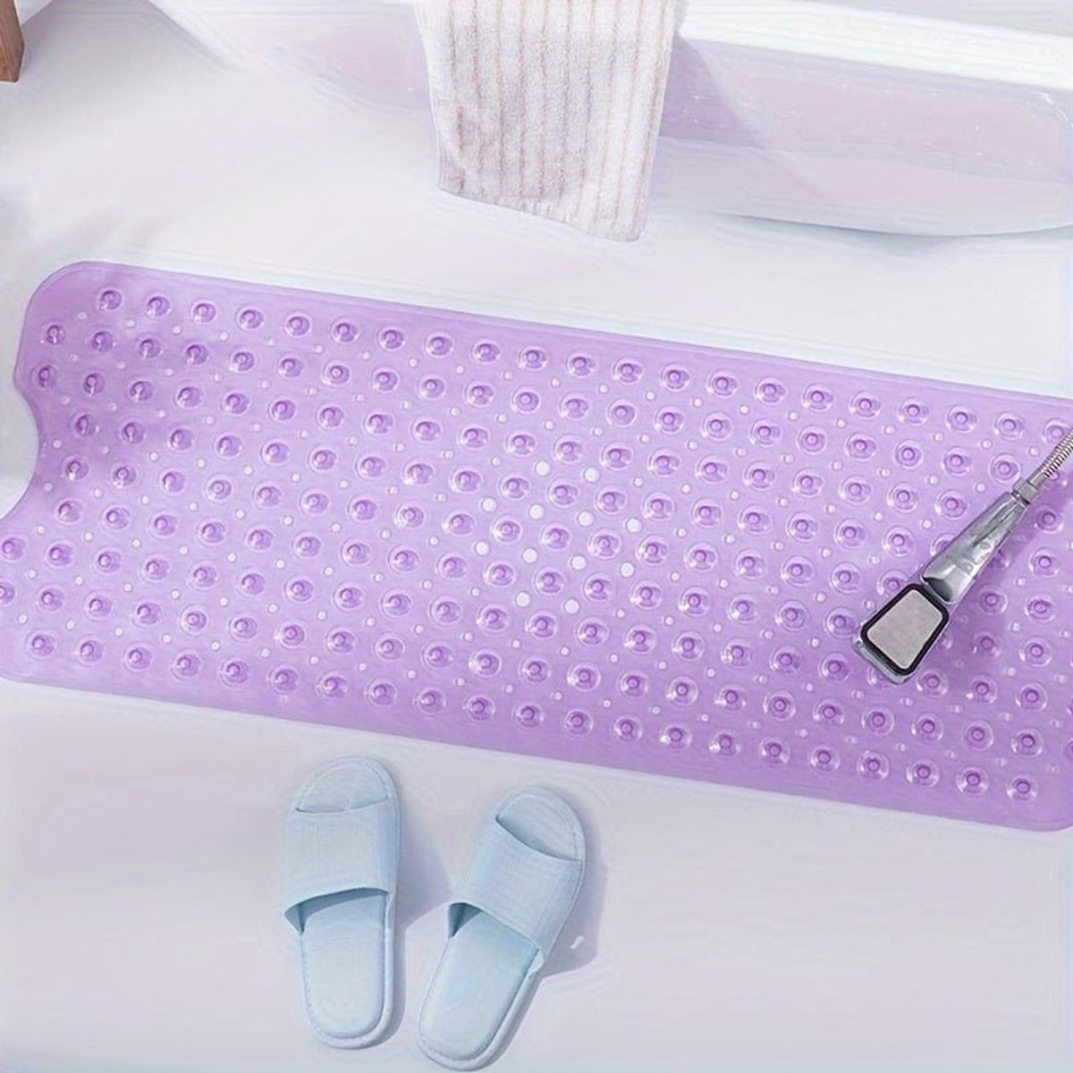 Non-Slip Texture Quick-Drain Design Non Slip Bath Mat - Image 4