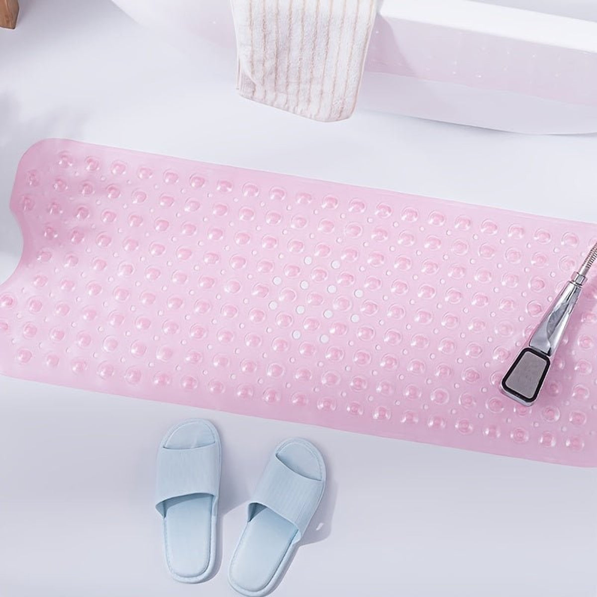 Non-Slip Texture Quick-Drain Design Non Slip Bath Mat - Image 5
