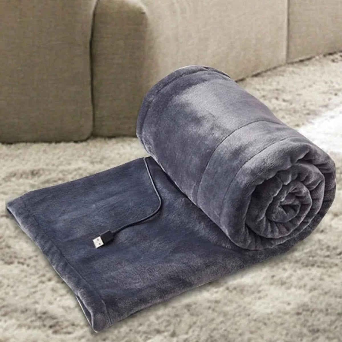 Plush Heatease USB Heated Blanket With Portable Settings - Image 6