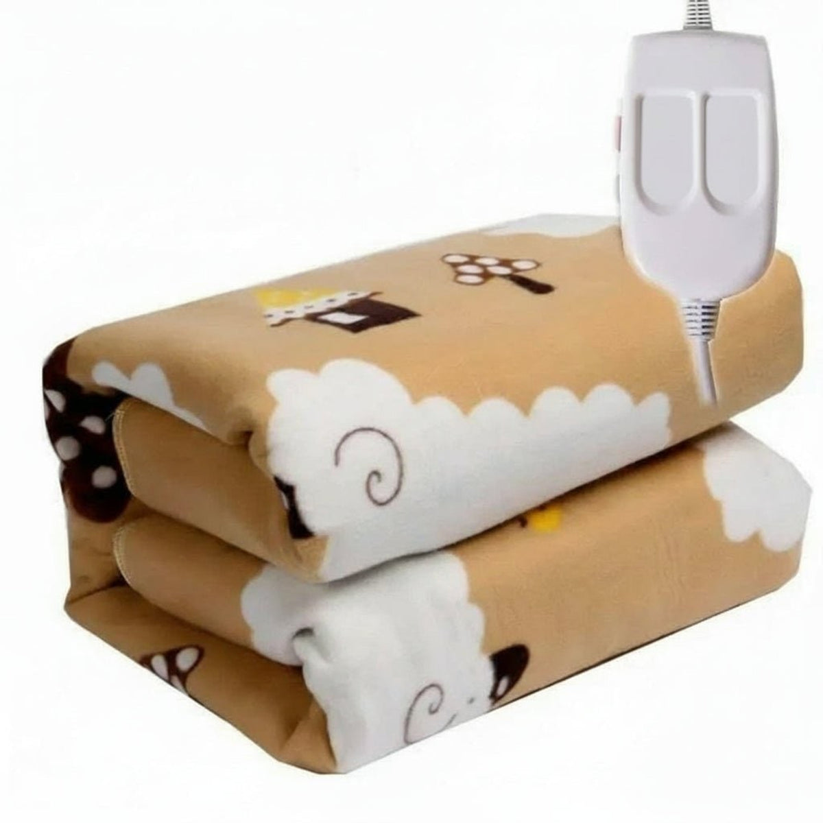 Plush Heated Blanket With Striped Pattern And Smart Temperature Modes - Image 6