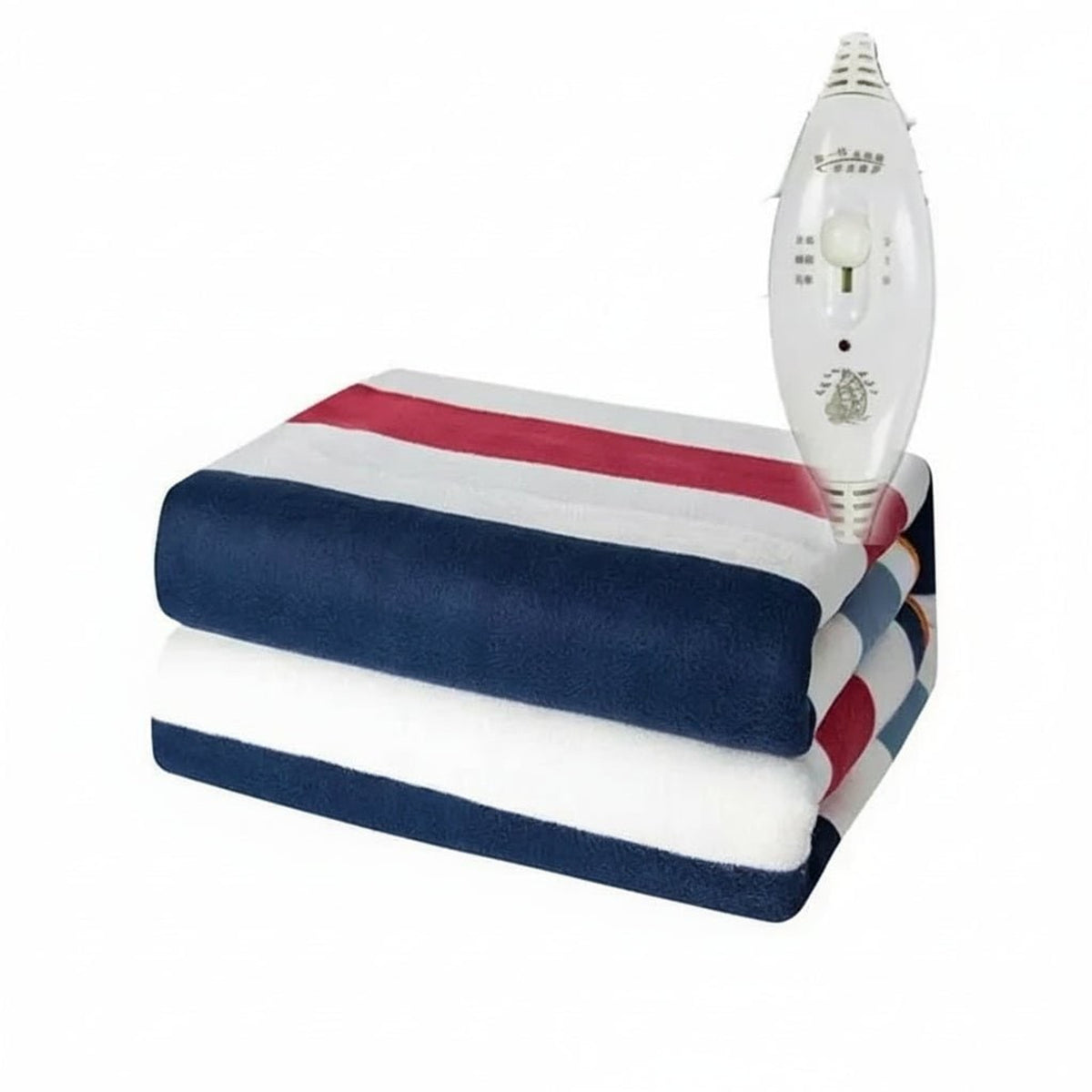 Plush Heated Blanket With Striped Pattern And Smart Temperature Modes - Image 5