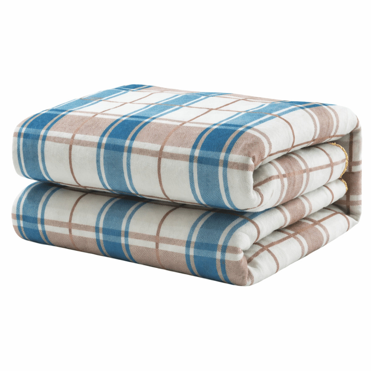Plush Heated Blanket With Striped Pattern And Smart Temperature Modes - Image 7