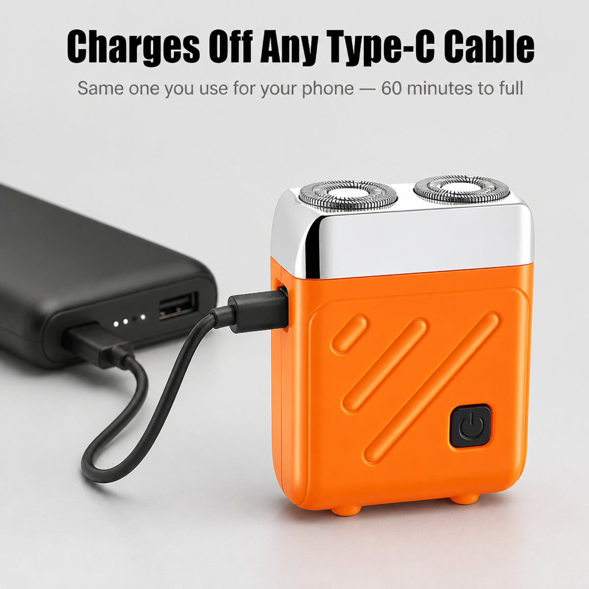 Portable Cube Pocket Shaver With Dual Rotary Heads - Image 4