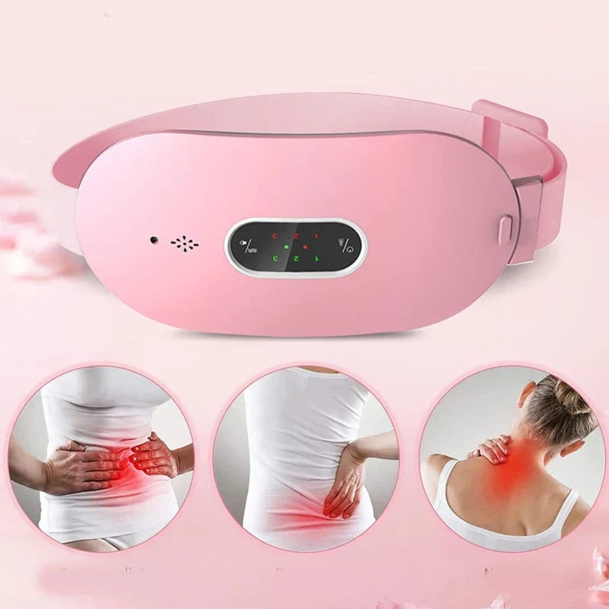Portable Massage Heating Pad With Graphene Heat & Vibration For Abdominal Relief - Image 2