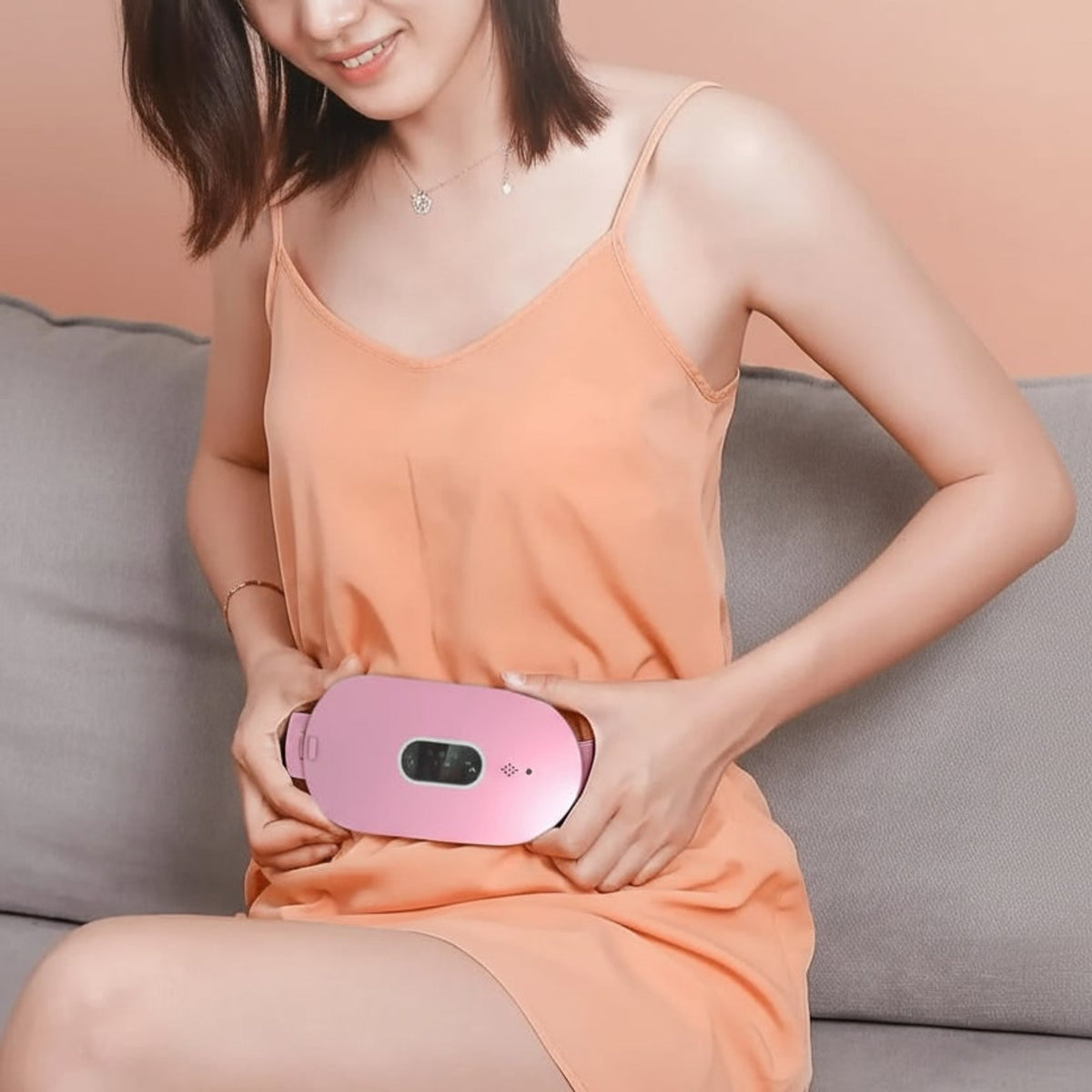 Portable Massage Heating Pad With Graphene Heat & Vibration For Abdominal Relief - Image 3