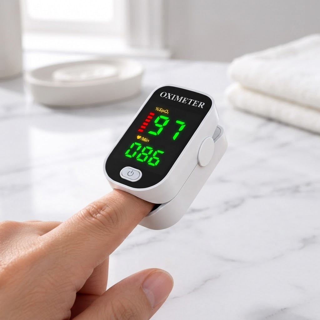 Pulse Oximeter With Health Tracking Fast Results Display - Image 3