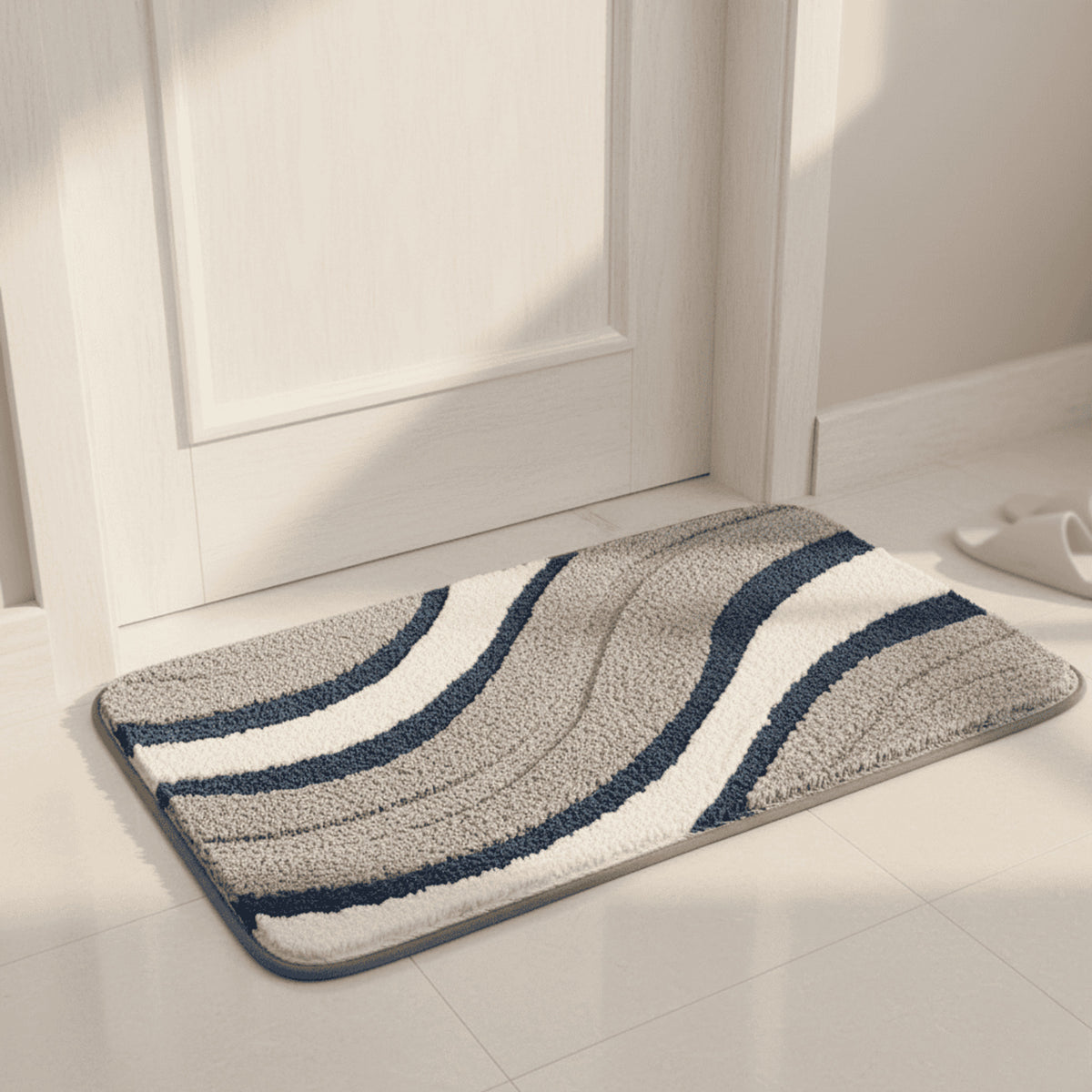 Quick-Drying Absorbent Microfiber Bath Mat With Non-Slip Backing - Image 7