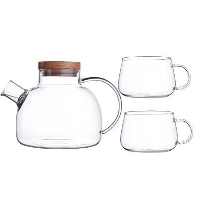 Scandinavian Glass Teapot Set With Elegant Heat-Resistant Design - Image 2