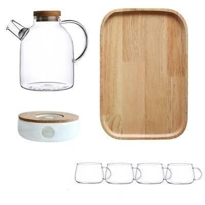 Scandinavian Glass Teapot Set With Elegant Heat-Resistant Design - Image 5