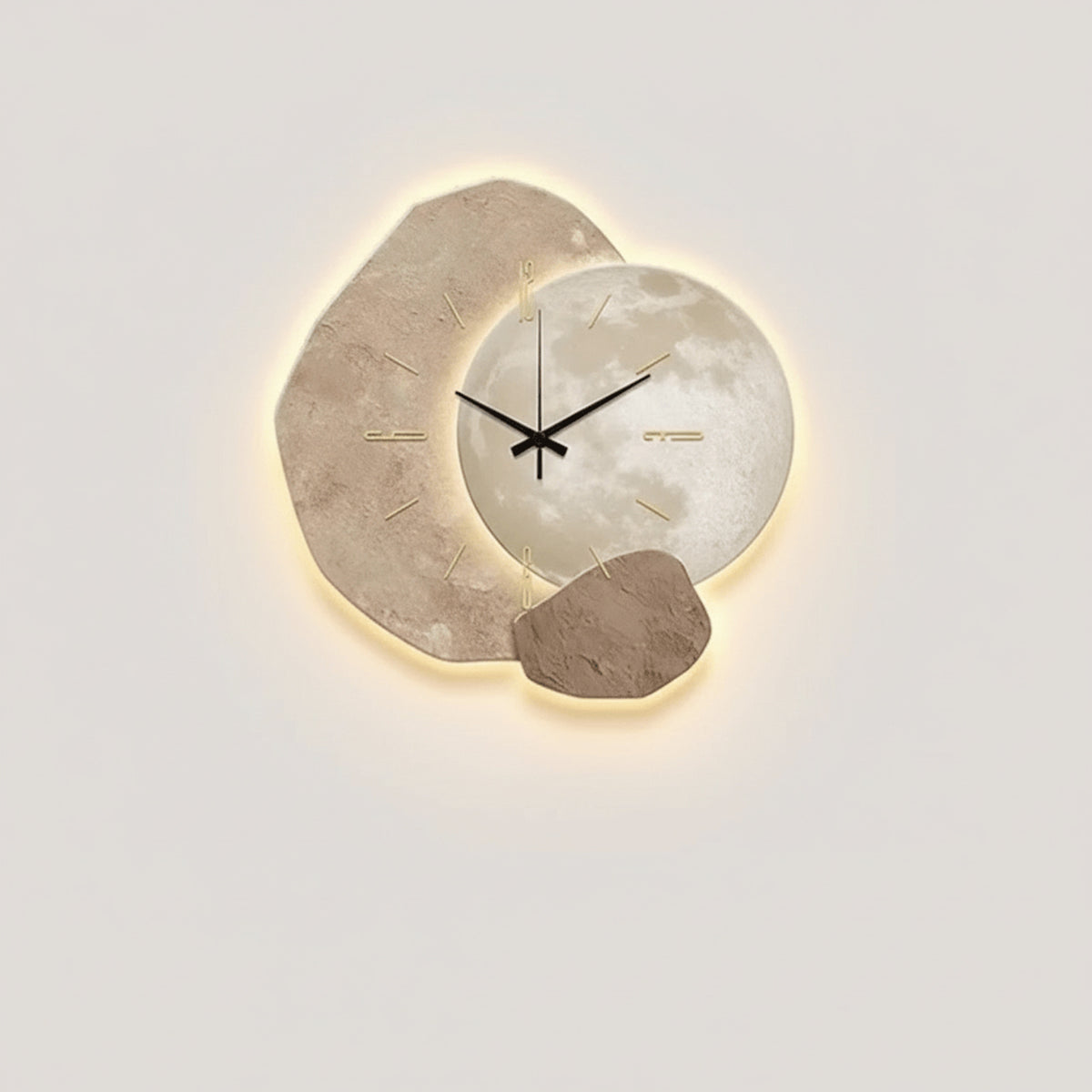 Scandinavian Wall Clock With Textured Design - Image 6