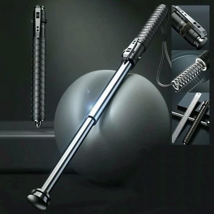 Spring-Loaded Expandable Baton With Glass Breaker For Self Defense And Hiking - Image 8