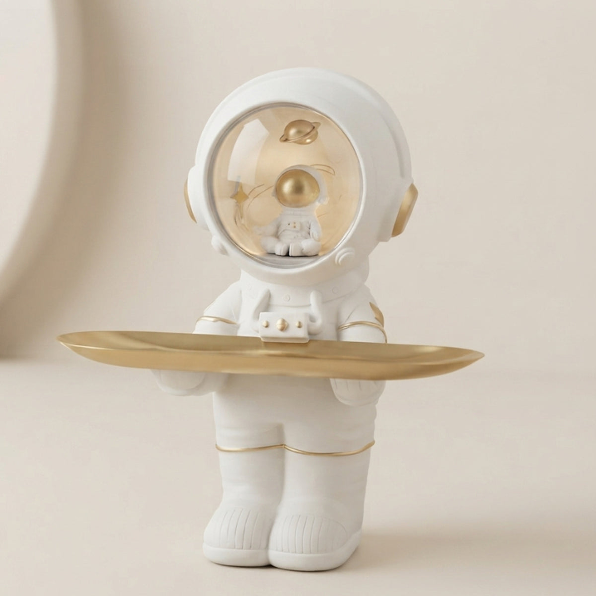 Synthetic Resin Astronaut Organizer Tray With LED Light - Image 1