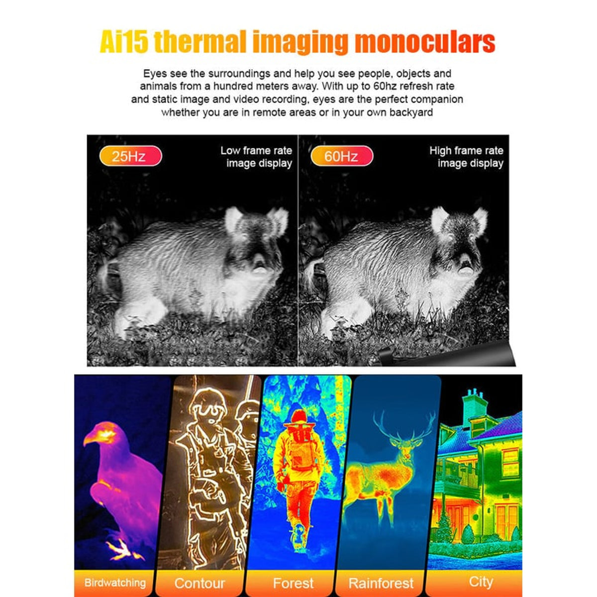 Thermal Imaging Camera With HD Screen For Night Vision Up To 200m Range - Image 4