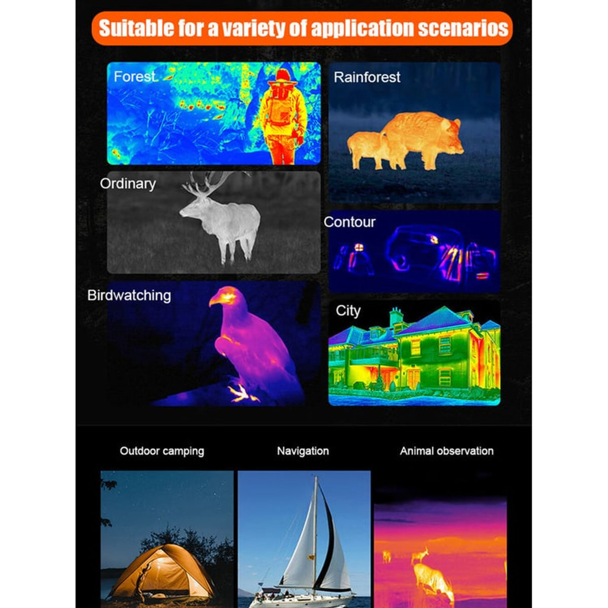 Thermal Imaging Camera With HD Screen For Night Vision Up To 200m Range - Image 5