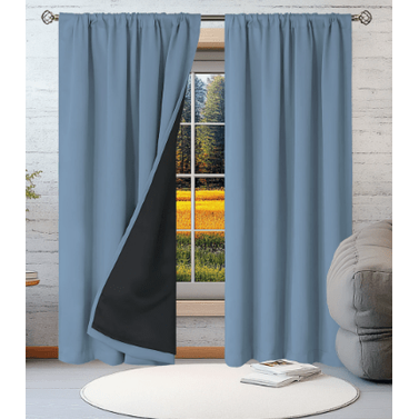 Thermal Insulating Curtain With Rod Pocket And Waterproof Lining - Image 8