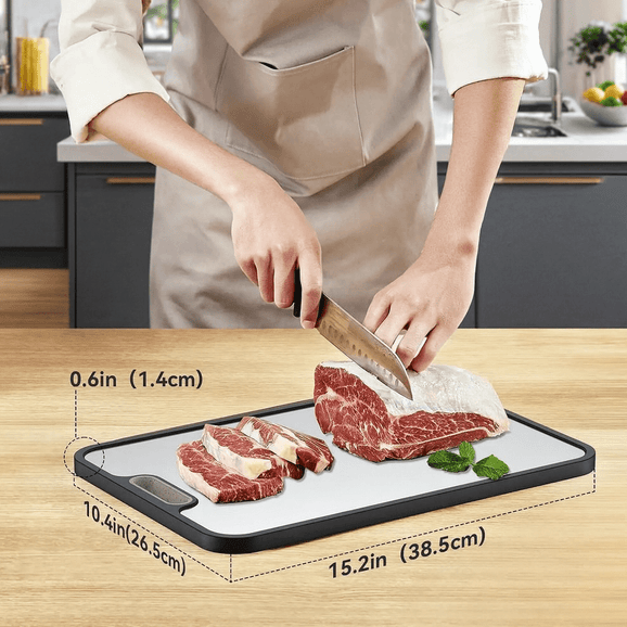 Titanium Cutting Board Double-Sided Non-Slip Prep Surface With Juice Groove - Image 9