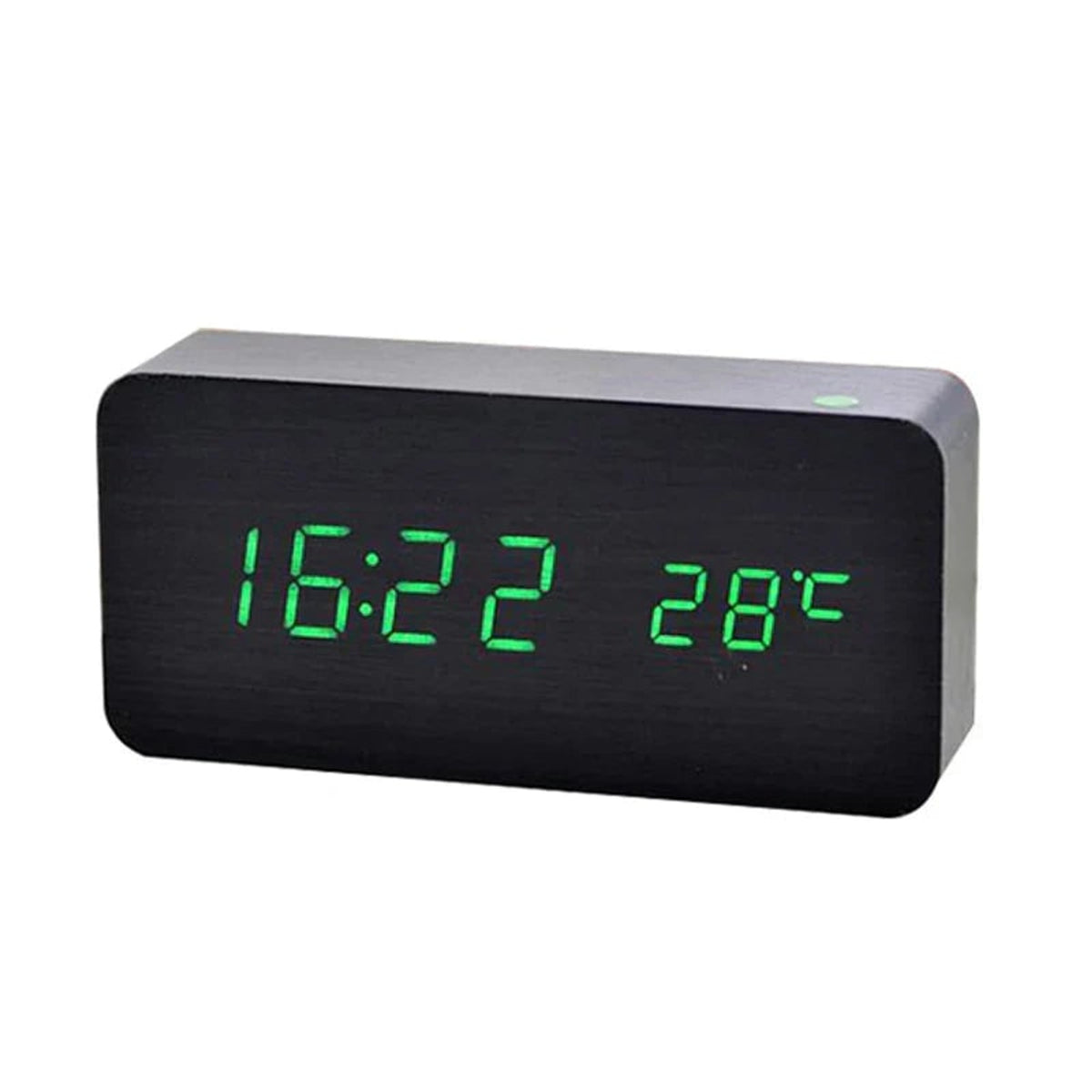 Wooden Digital Alarm Clock With Adjustable Brightness - Image 6