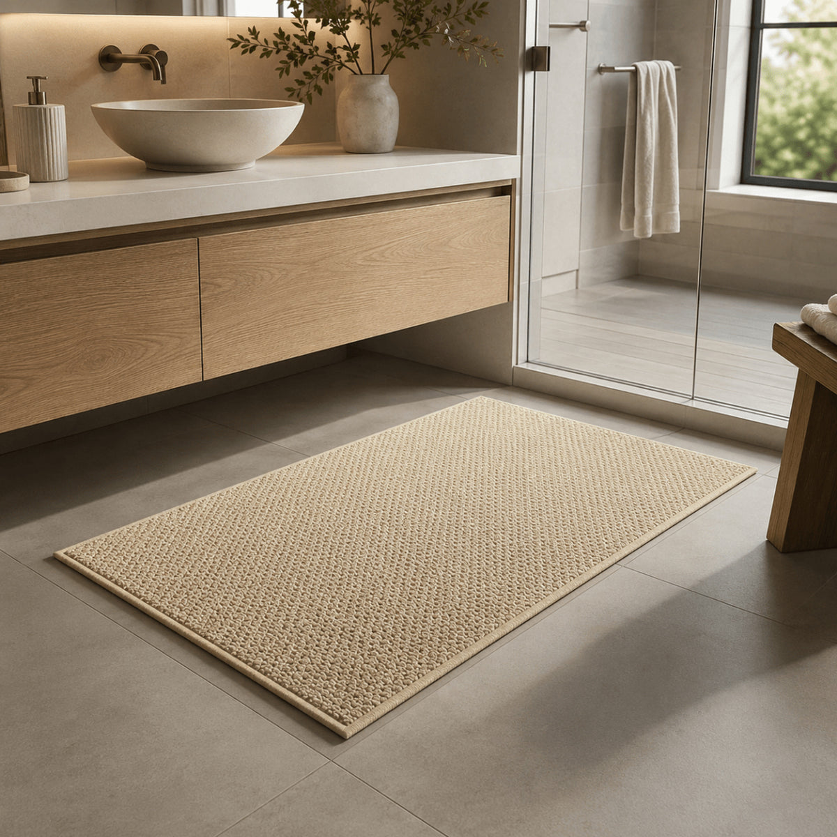 Woven Non-Slip Door Mat With Absorbent Fabric - Image 2