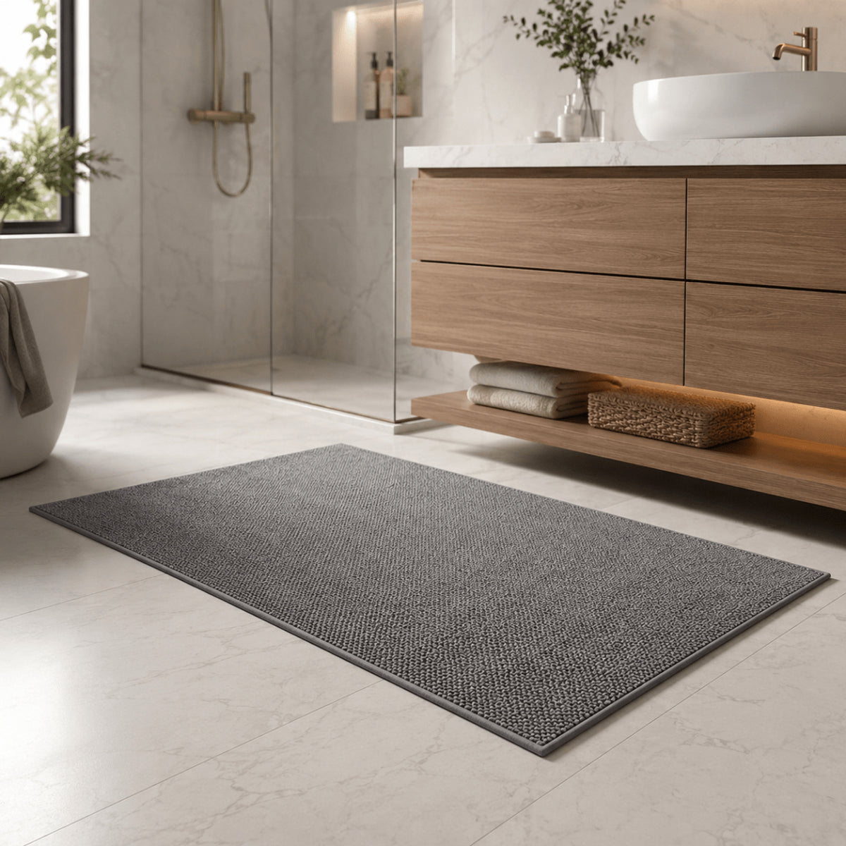 Woven Non-Slip Door Mat With Absorbent Fabric - Image 3