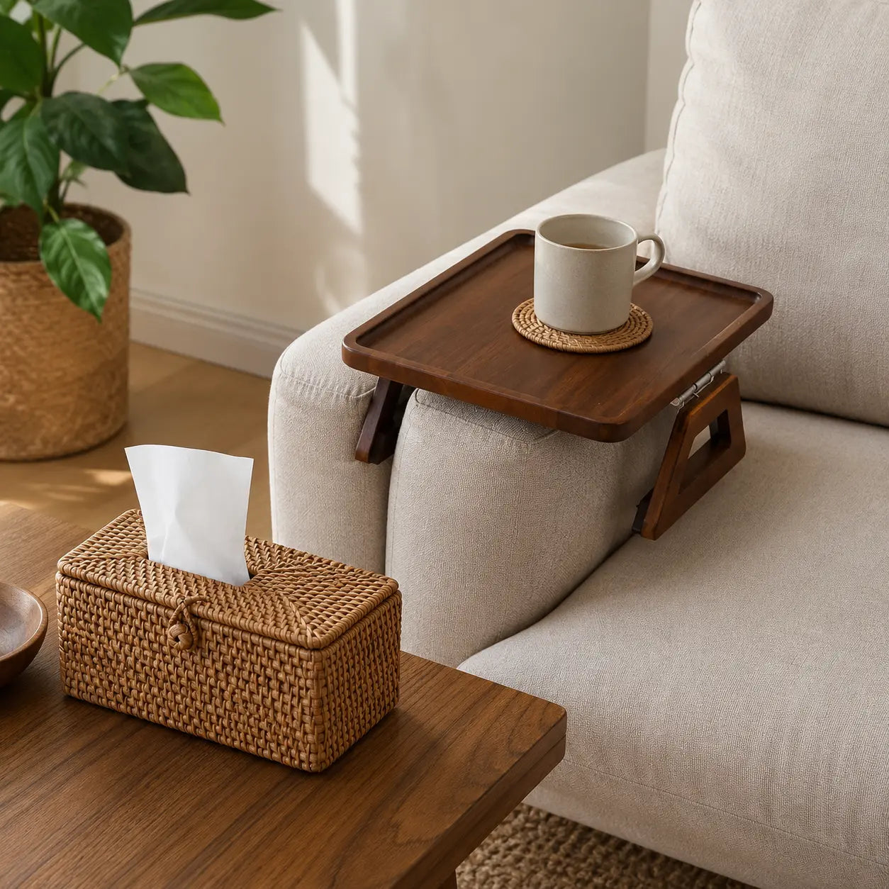 Warm and cozy living corner