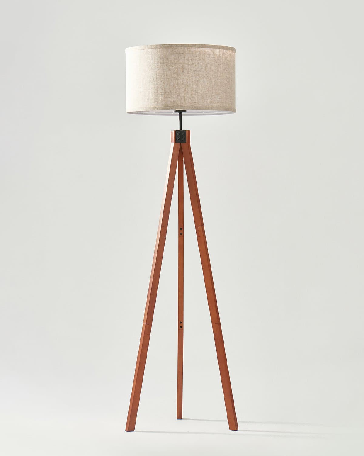 Modern Tripod Floor Lamp with Fabric Shade
