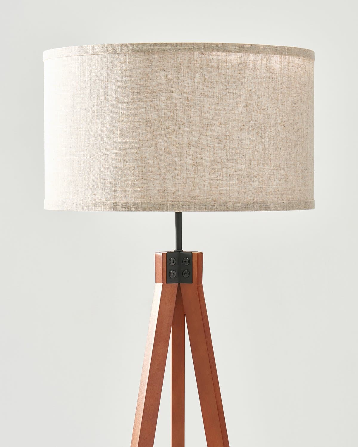 Modern Tripod Floor Lamp with Fabric Shade