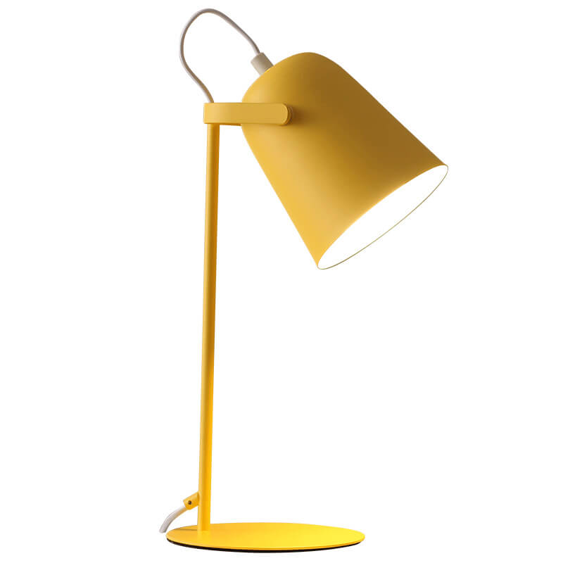 Nordic Metal Cone Table Lamp with Tilt Shade