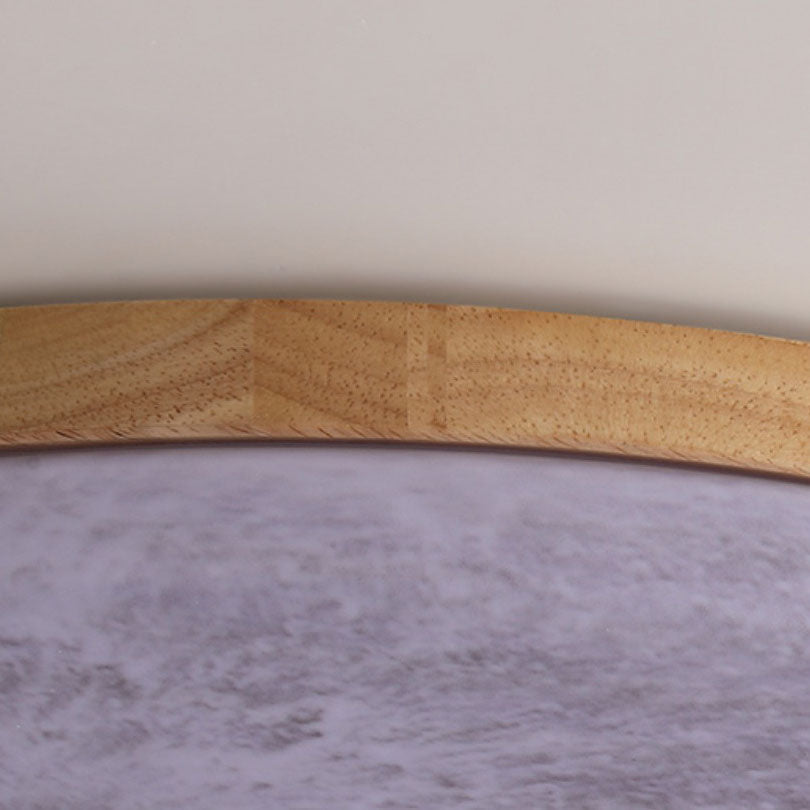 Nordic Wood LED Ceiling Light with Moon Glow