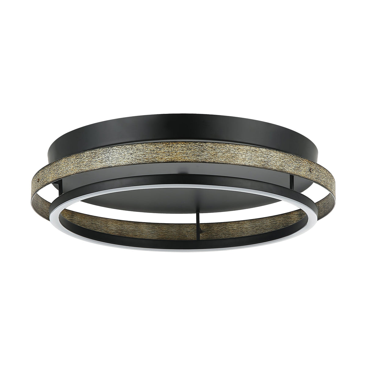 18 Inch Round Farmhouse LED Flush Mount Ceiling Light