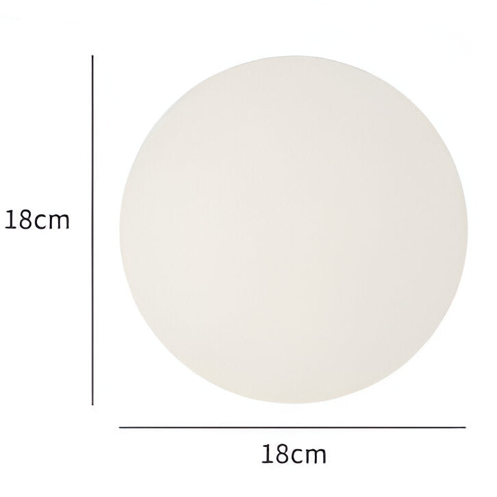 Minimalist Round Glass Wall Sconce with LED