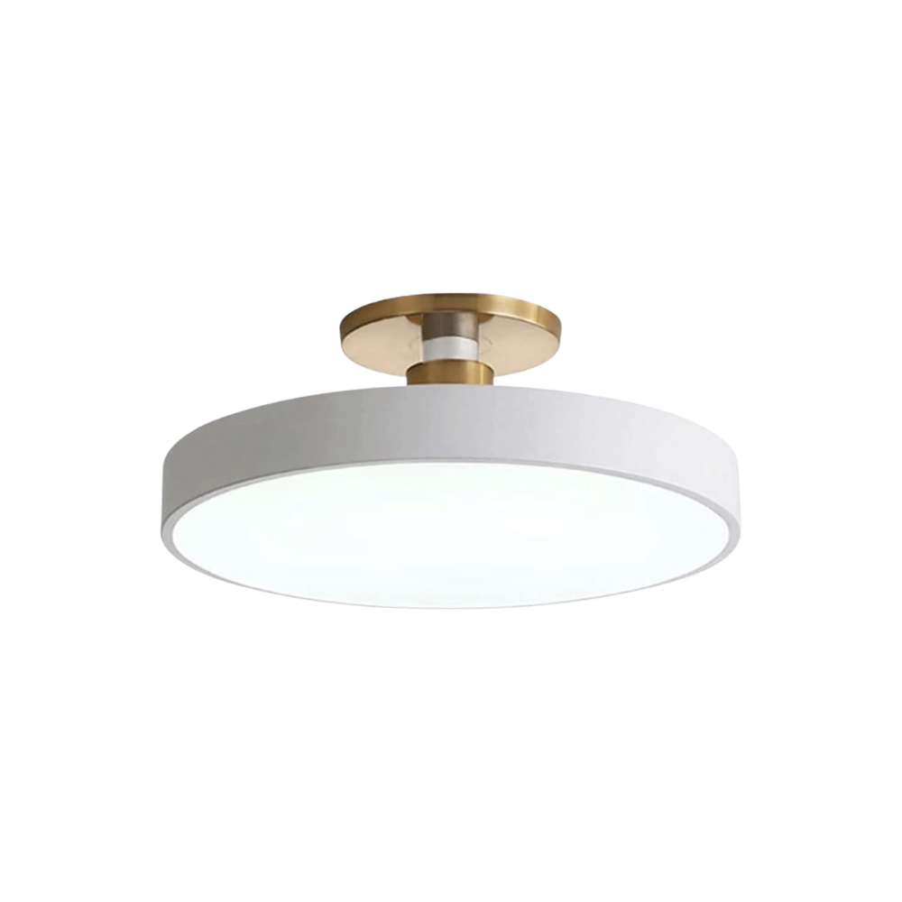 Modern Brass LED Ceiling Light with Acrylic