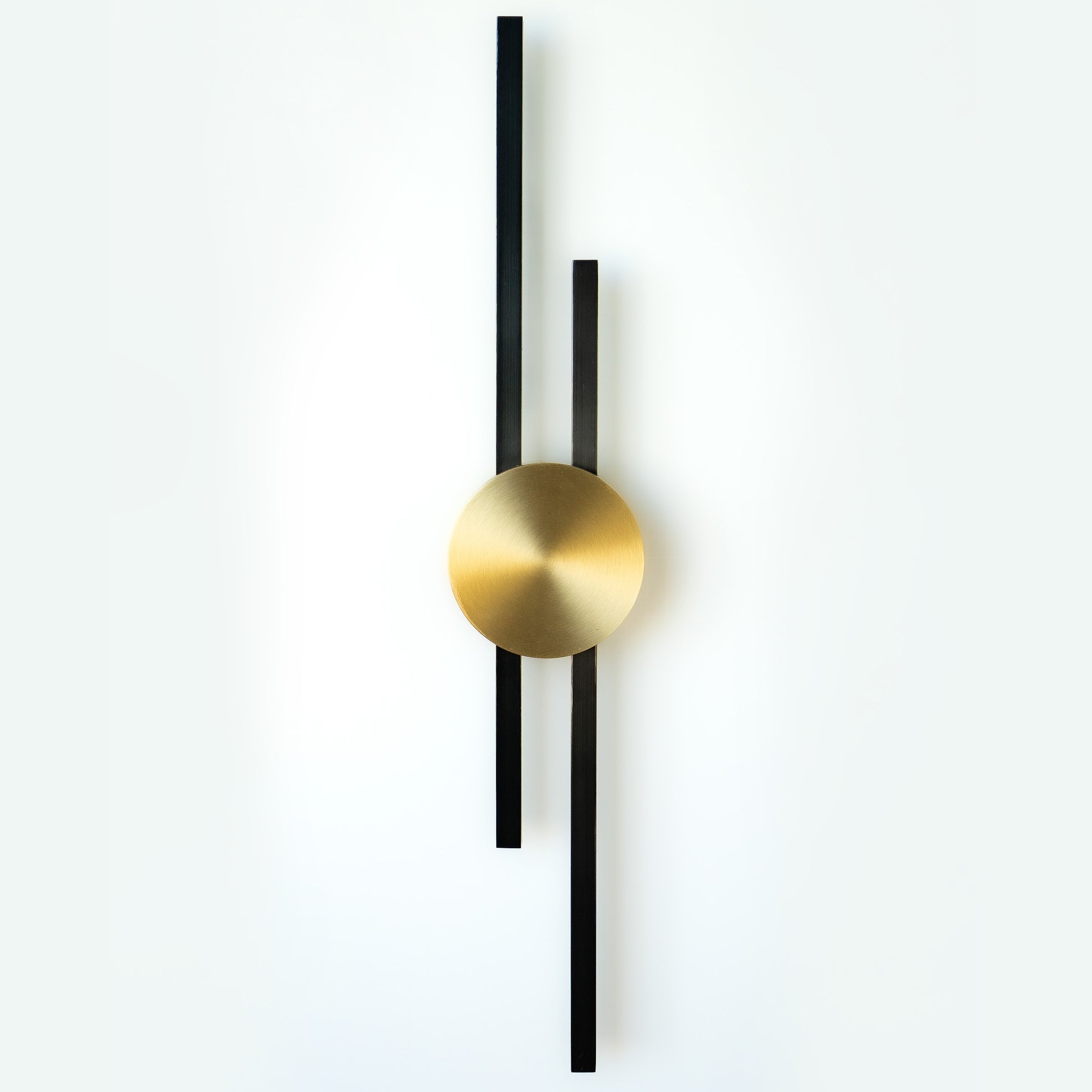 Brass Linear Wall Sconce with Dimmable Glow