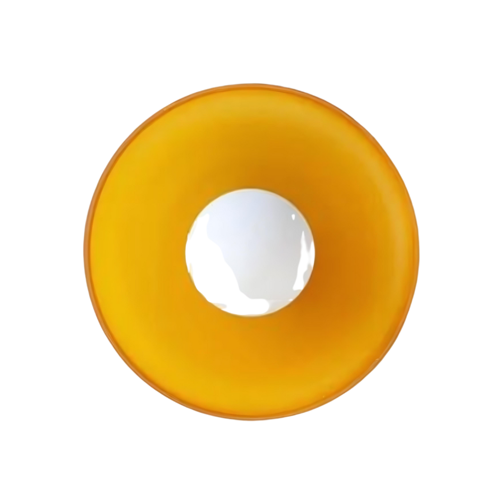 Nordic Glass Disc Wall Light with LED Glow