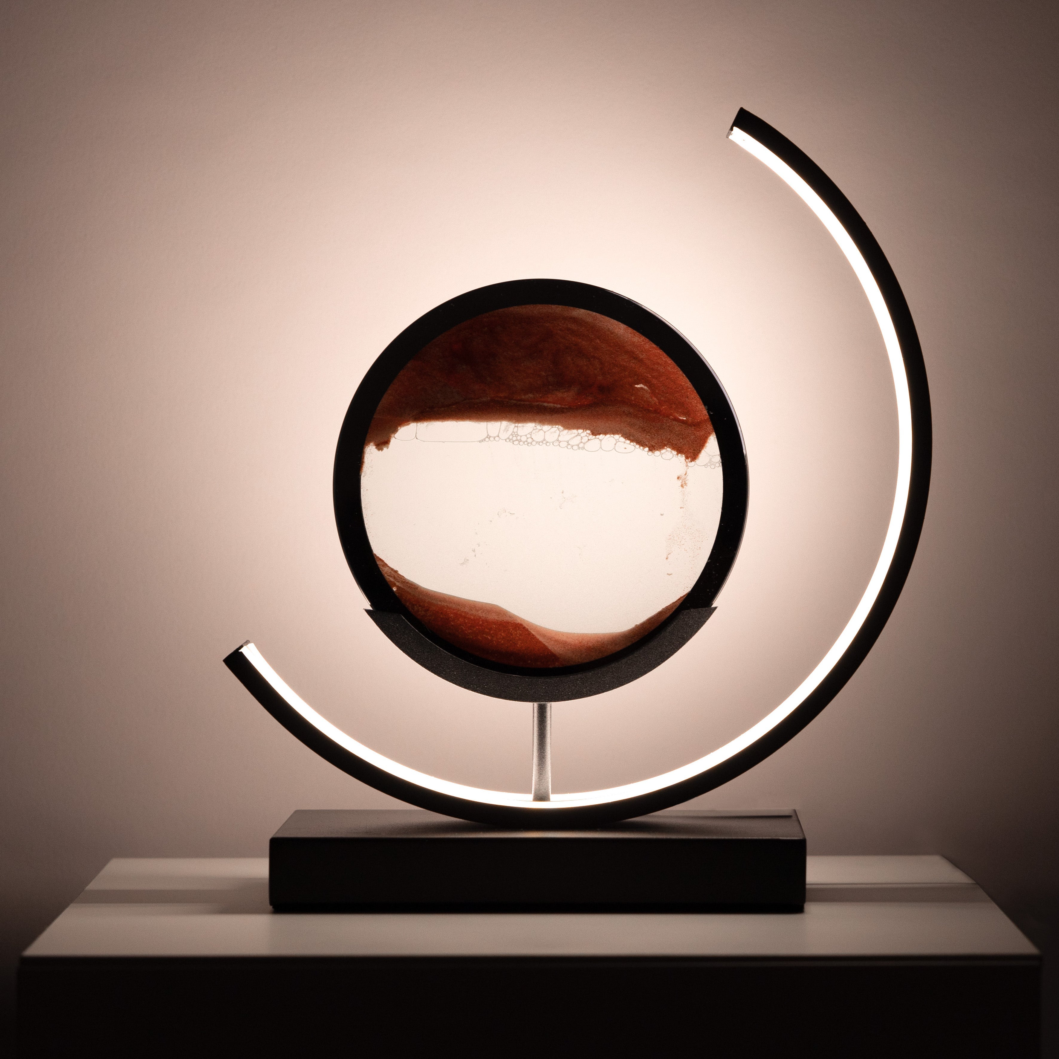 Minimalist Moving Sand Art Lamp with LED Glow