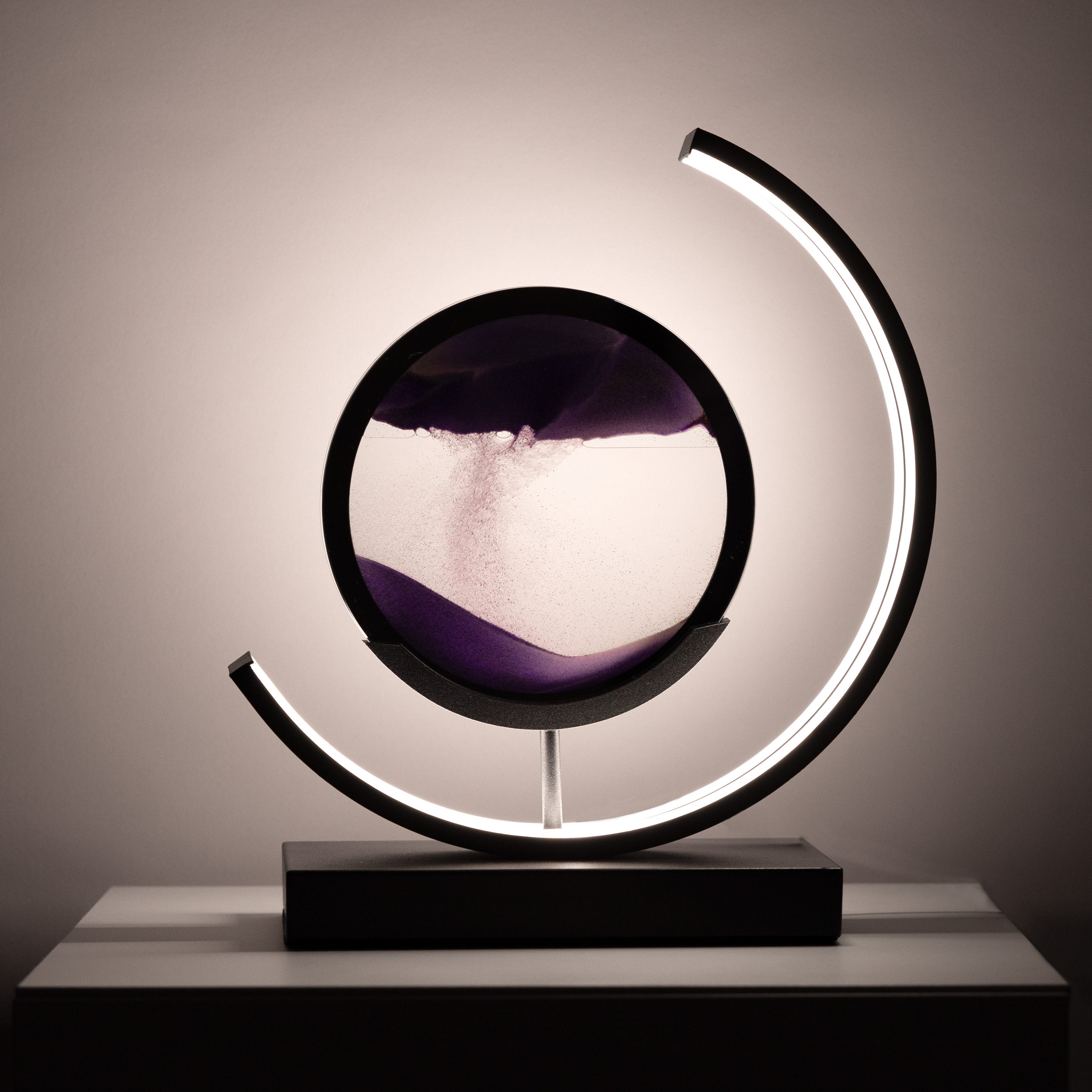 Minimalist Moving Sand Art Lamp with LED Glow
