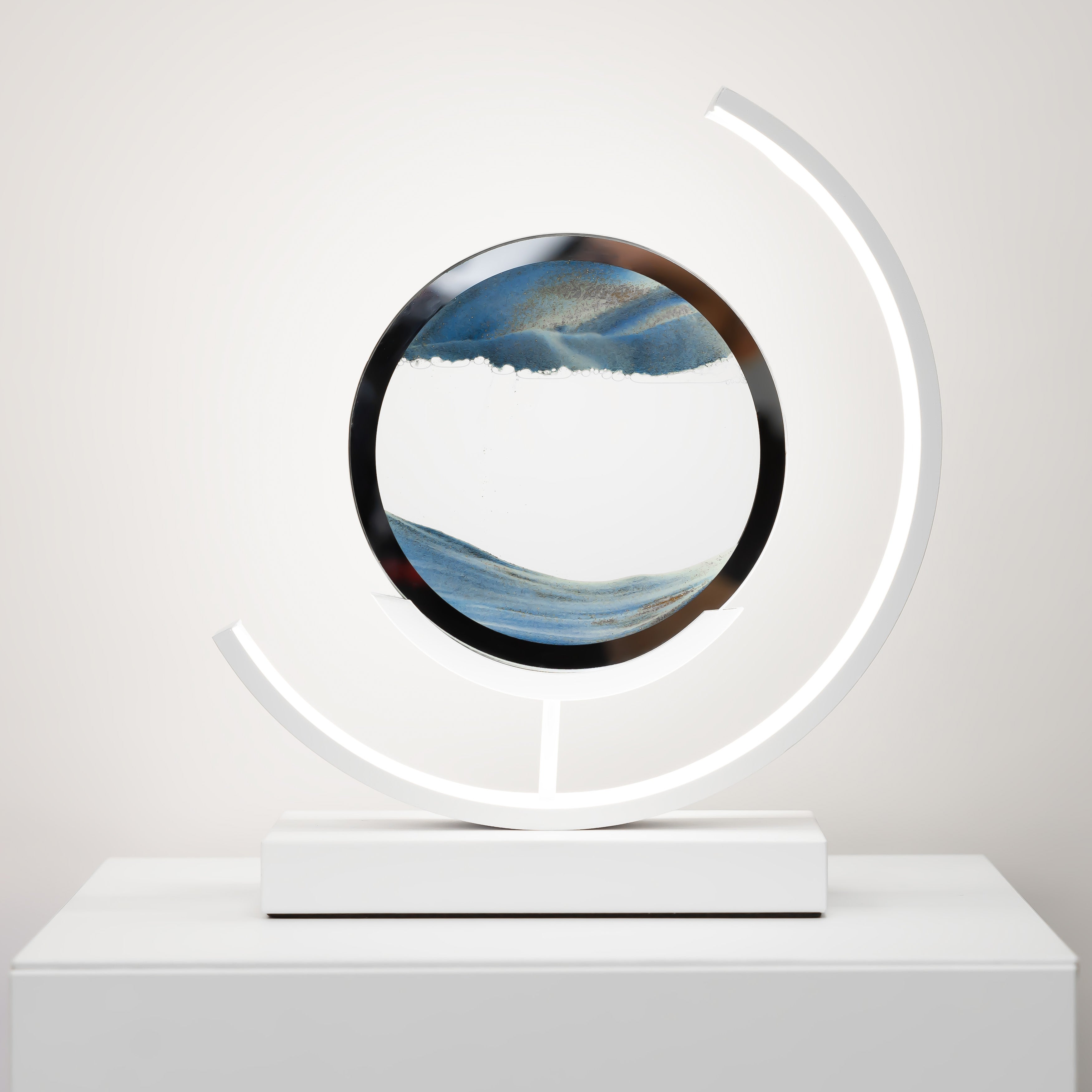 Minimalist Moving Sand Art Lamp with LED Glow