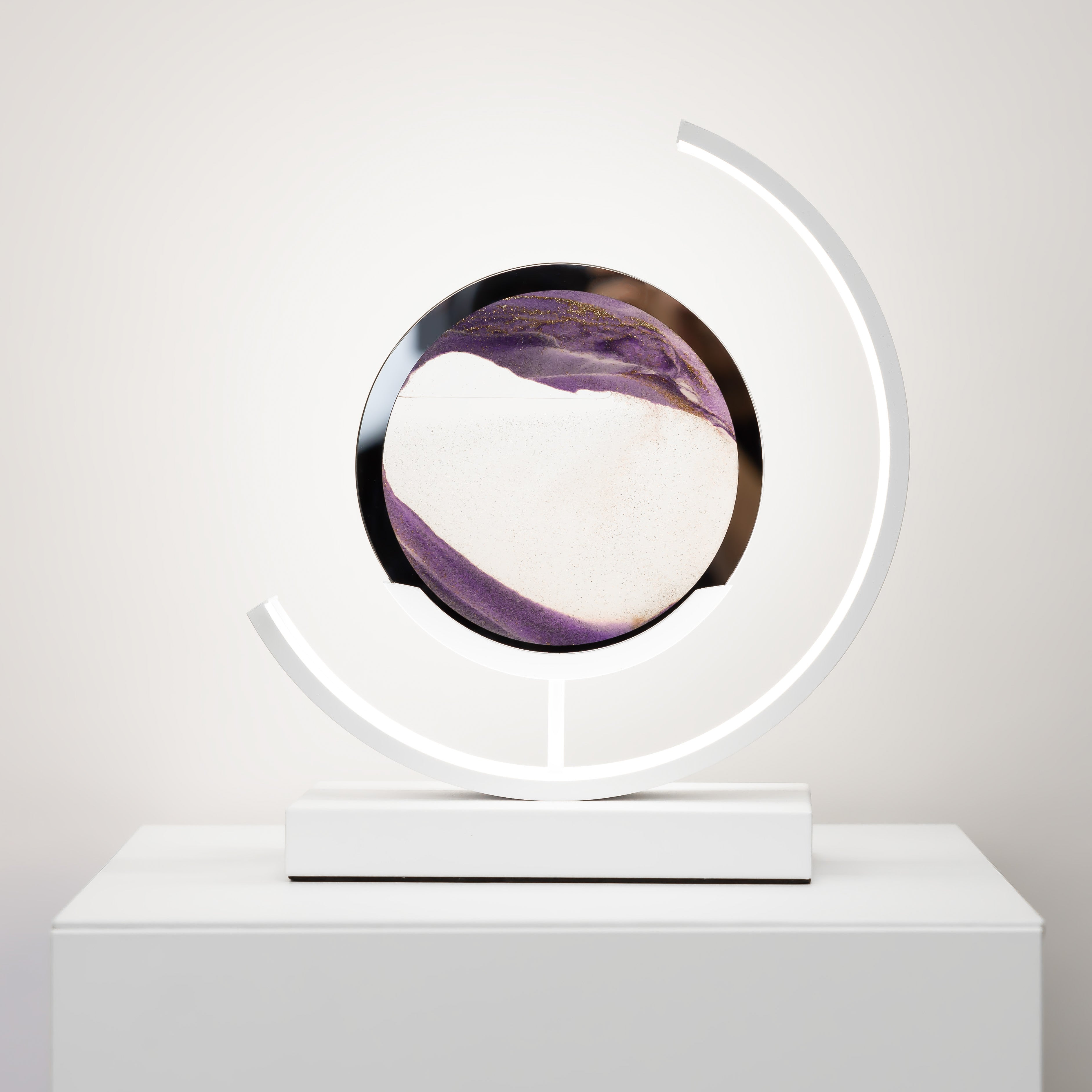 Minimalist Moving Sand Art Lamp with LED Glow