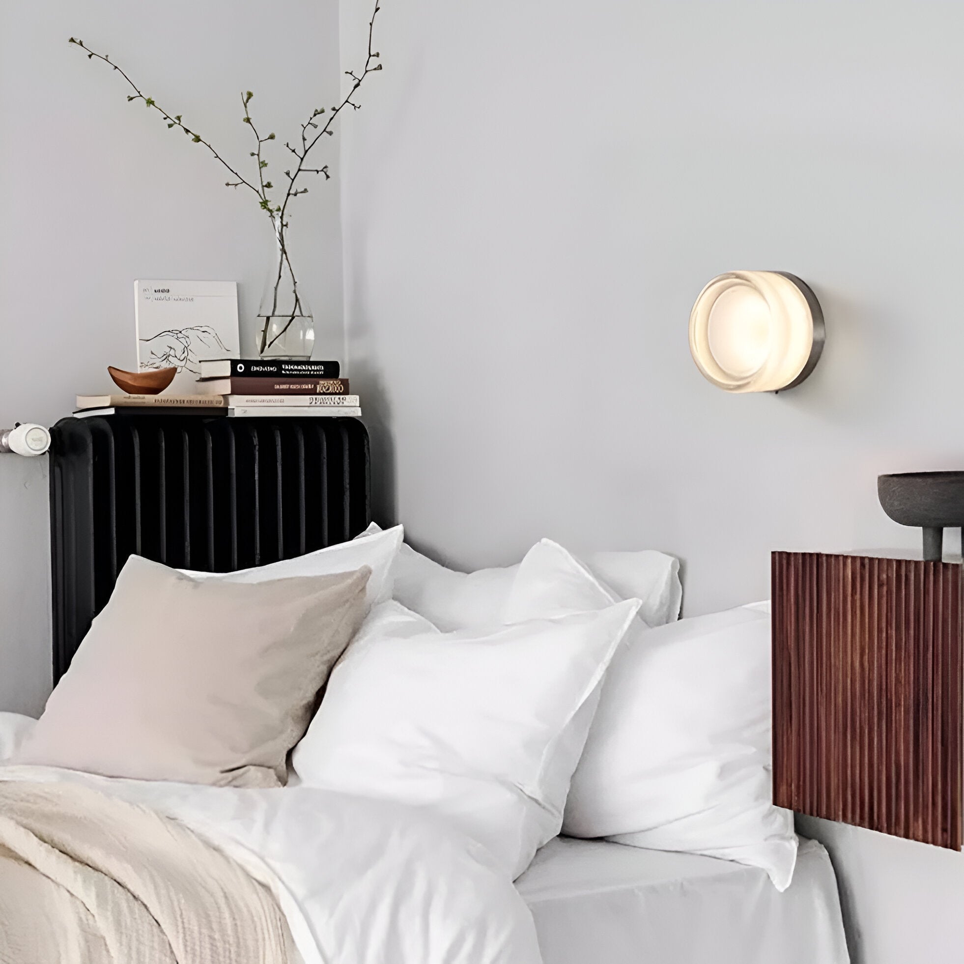 Nordic Acrylic Wall Sconce with Dimple Shade