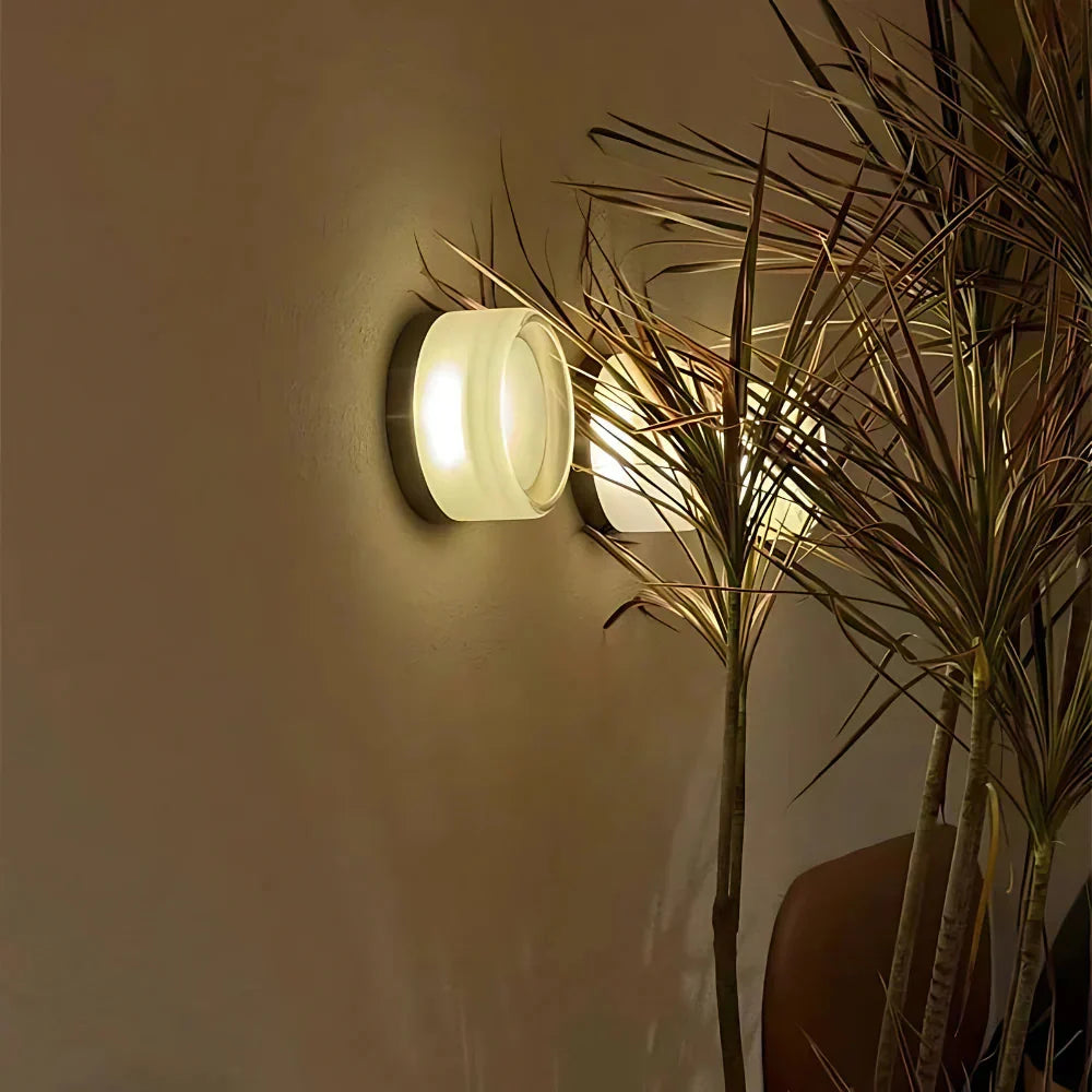 Nordic Acrylic Wall Sconce with Dimple Shade